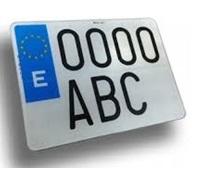 Europea Placas de Matriculas A014006 - Placa europea acrílica motocicleta